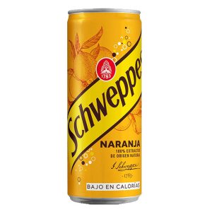 SCHWEPPES NARANJA 33 CL LATA 24 UDS
